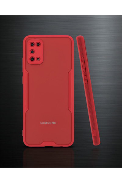 teknodayım Samsung Galaxy A02S Case Platinum Silicone - Red