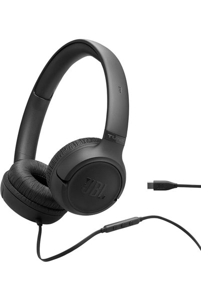 By.HARMAN JBL JBL Tune 530C USB-C Wired On-Ear Headphones with Hi-Res Audio, ...