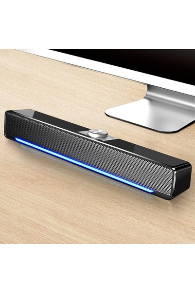 GENERAL سماعات كمبيوتر مع مدخل 3.5 ملم، سماعات صغيرة للكمبيوتر تعمل بمنفذ USB...