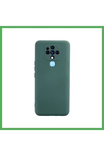 Nur store Çanta Tecno Camon 16 Compatible Case Nano Velvet Silicone - Dark Gr...