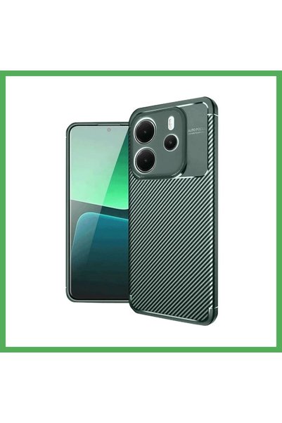 Nur store Çanta Redmi Note 14 4g Compatible Case Auto Focus Carbon Cover - Da...