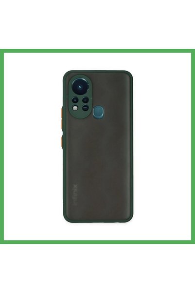 Nur store Çanta غطاء سيليكون مونتريال متوافق مع هاتف إنفينيكس هوت 11 إس - أخض...