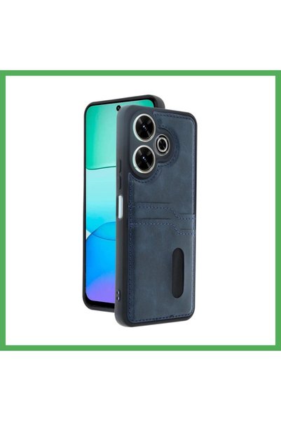 Nur store Çanta Redmi 13 4g Compatible Case Sara Leather Case with Business C...