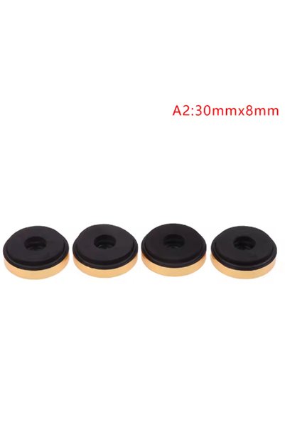 Choice Gold 30mmx8mm 4pcs Aluminum Amplifier Feet Shock Absorber HIFI Amplifi...