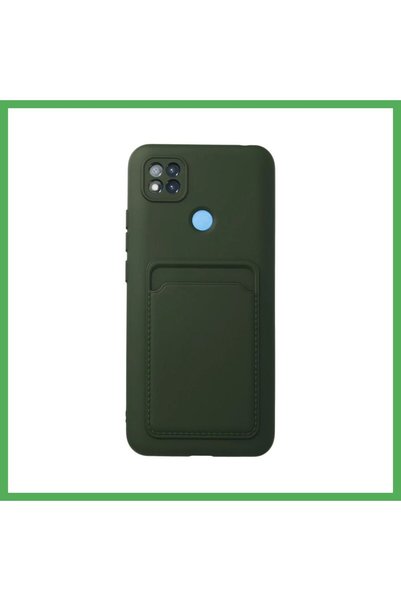 Nur store Çanta حافظة متوافقة مع هاتف Redmi 9C من السيليكون مع بطاقة عمل كيلف...