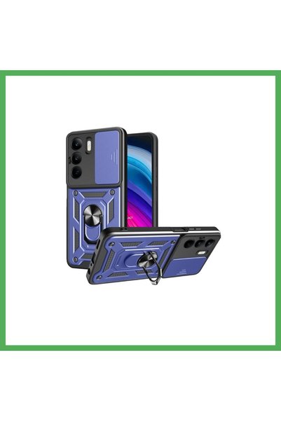 Nur store Çanta حافظة متوافقة مع Realme C75 4G من السيليكون مع حلقة عدسة Pars...