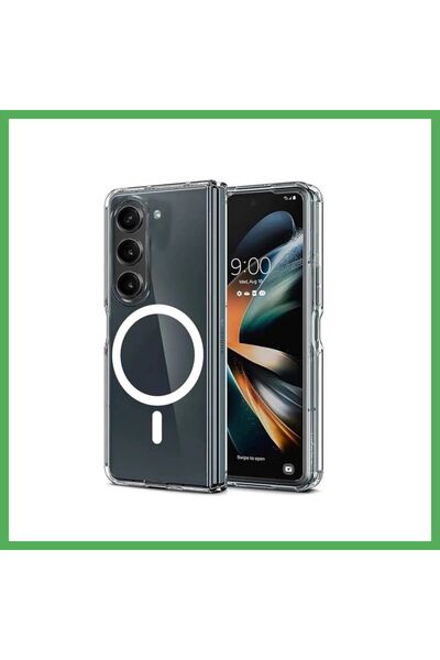 Nur store Çanta حافظة سامسونج جالاكسي زد فولد 6 ماجنيتيكسيف سيليكون شفاف - شف...