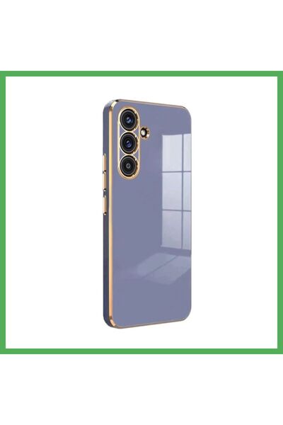 Nur store Çanta غطاء سيليكون فوليت متوافق مع سامسونج جالاكسي S25 FE - أزرق BE...