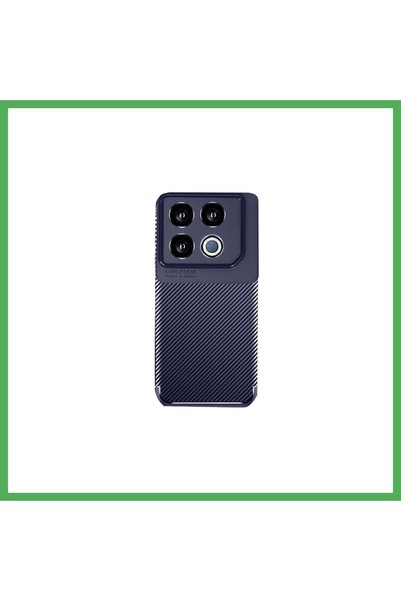 Nur store Çanta Infinix Gt 20 Pro Case Auto Focus Carbon Cover - Navy Blue Be...