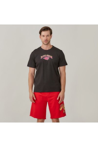 Maui & Sons Maui Ανδρικό T-Shirt Μπλουζάκι Aggro Life
