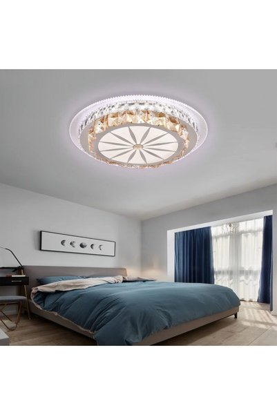 Flippy DAVIDE Φωτιστικό Οροφής RGB LED με Τηλεχειριστήριο, 62W, Μπλε/Ψυχρό/Ζε...