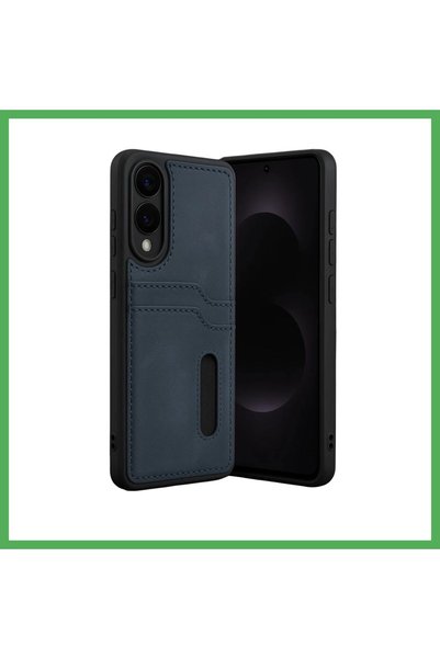 Nur store Çanta Samsung Galaxy S25 Compatible Edge Sara Leather Case with Bus...
