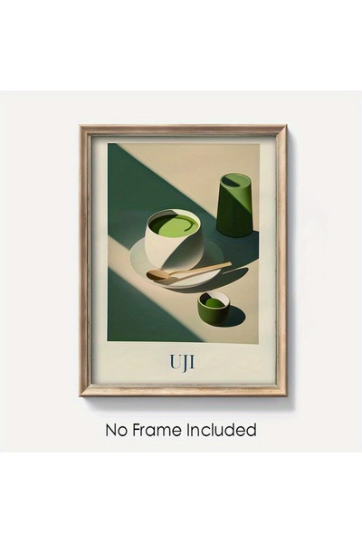Generic Brand 1pc Modern Minimalist Matcha Cup Canvas Wall Art Print, Living ...