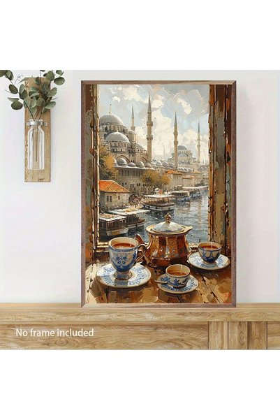 Generic Brand 1pc Turkish Coffee Ceremony Canvas Wall Art Print, Living Room ...
