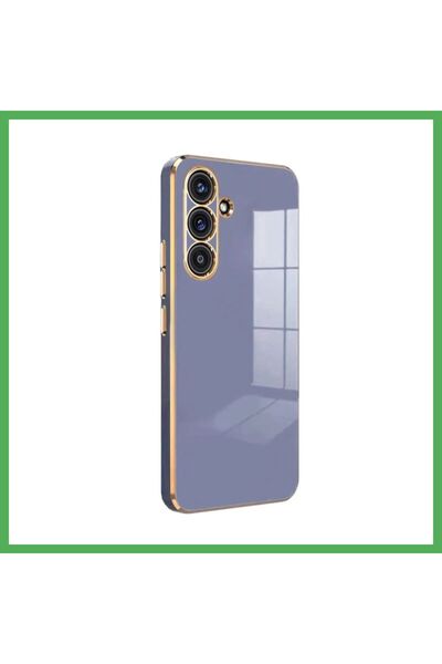 Nur store Çanta غطاء سيليكون فوليت متوافق مع سامسونج جالاكسي S25 - أزرق BEZOSS