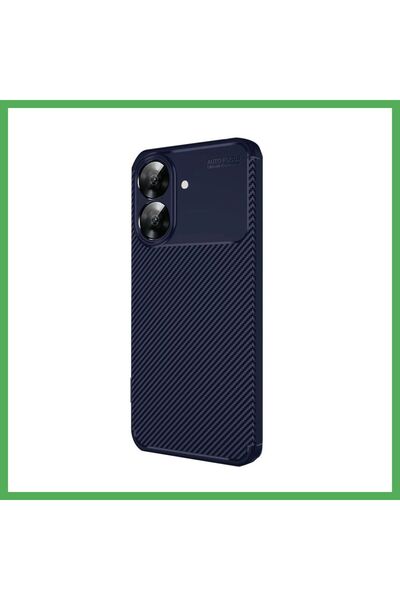 Nur store Çanta غطاء متوافق مع هاتف Realme Note 60، غطاء كربوني بتركيز تلقائي...