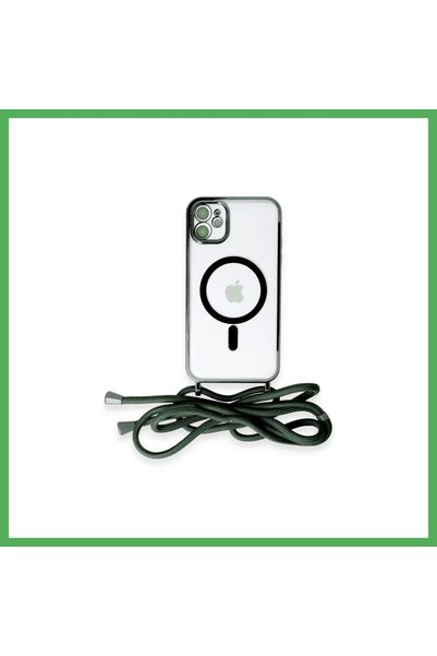 Nur store Çanta حافظة متوافقة مع هاتف iPhone 11 من Divo Laser Strap Magsafe -...