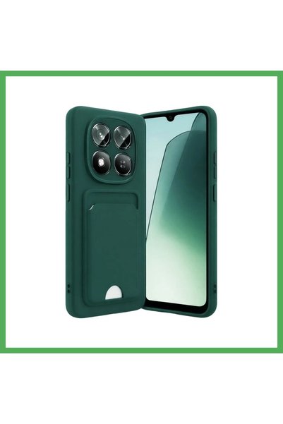 Nur store Çanta حافظة سيليكون متوافقة مع Redmi Note 15 Pro 4G مع بطاقة Kelvin...