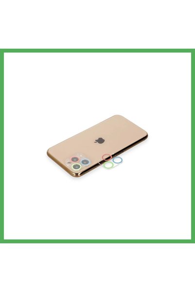 Nur store Çanta iPhone 11 Pro Compatible Colorful Camera Lens Protection Glas...