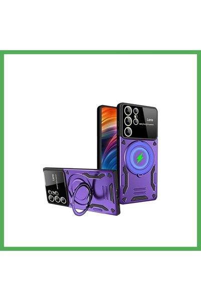 Nur store Çanta Samsung Galaxy S24 Ultra Compatible Case with Joy Lens Stand ...