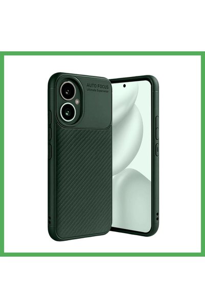 Nur store Çanta غطاء متوافق مع هاتف Honor 400 مع تركيز تلقائي وغطاء كربوني - ...