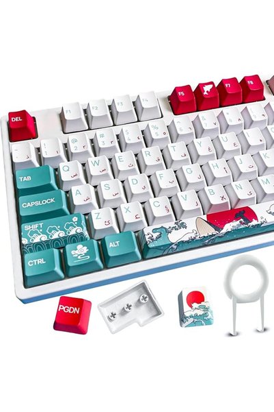GENERAL Arabic Keycaps Set - Pbt Xda Arabic Keycaps - 125 Keys Arabic & Engli...
