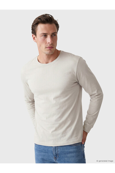 LC Waikiki I Zero Roba Collar Long Sleeve Men's T-Shirt from Freezen Store