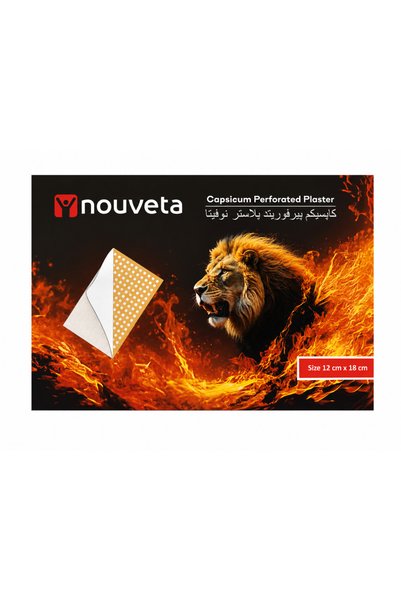Nouveta Capsicum Perforated Plaster Heat Patch 12×18Cm 10 Pieces