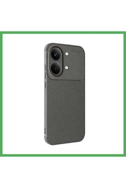 Nur store Çanta Poco X8 Pro Max Compatible Auto Focus Carbon Cover - Gray Bezoss