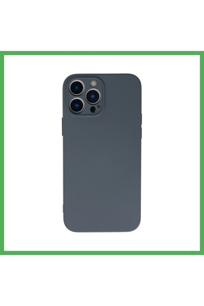 Nur store Çanta iPhone 13 Pro Compatible Case Nano Velvet Silicone - Gray Bezoss