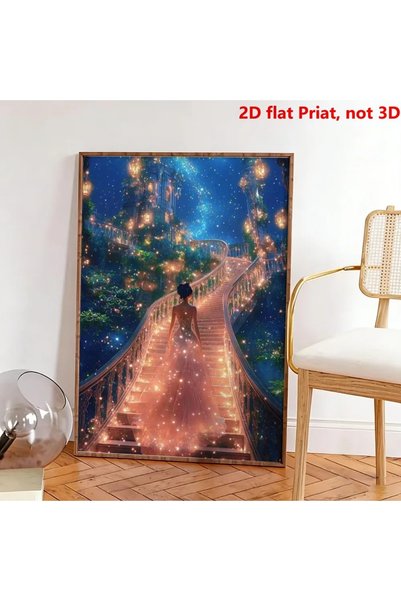 Generic Brand 1pc Fantasy Staircase Night Sky Glow Dreamy Galaxy Scene for Li...