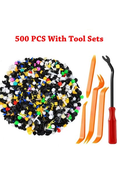 Choice 500 قطعة مع مجموعات أدوات 500/200/100 قطعة، 30 نوعًا من مشابك تثبيت ال...