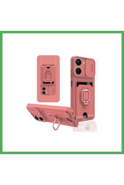 Nur store Çanta Vivo Y16 Compatible Case Zuma Silicone with Business Card Hol...