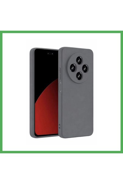 Nur store Çanta Redmi 14C Compatible Case First Silicone - Gray Bezoss