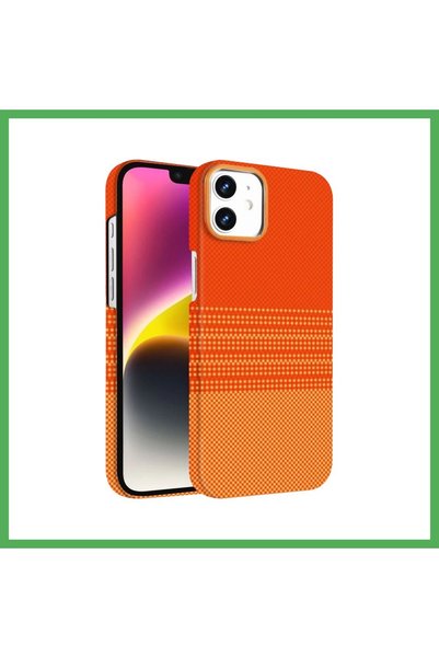 Nur store Çanta Samsung Galaxy A06 Compatible Vega Magsafe Cover - Orange Bezoss