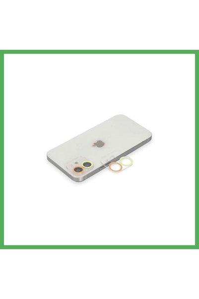 Nur store Çanta iPhone 12 Compatible Colorful Camera Lens Protection Glass - ...