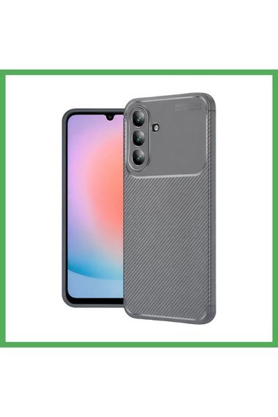 Nur store Çanta Samsung Galaxy A57 5g Compatible Auto Focus Carbon Cover - Gr...