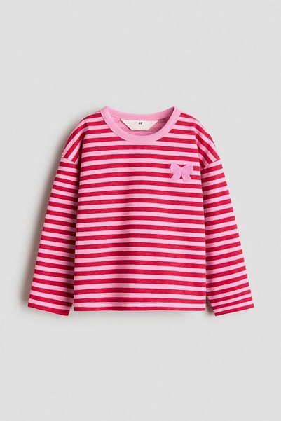 H&M Aplikeli ve Uzun Kollu Tişört