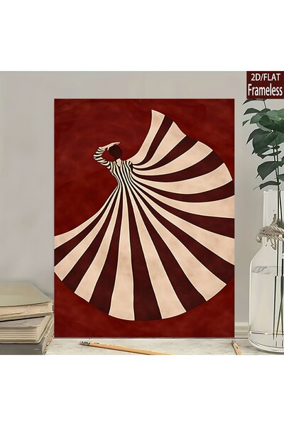 Generic Brand 1pc This Features a Stylish Abstract Swirl Design of a Female S...