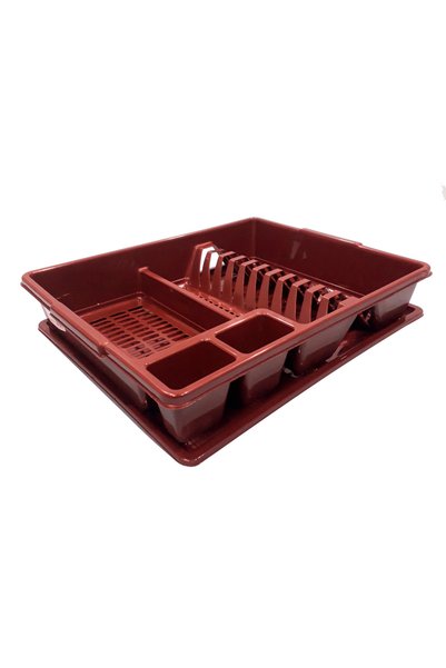 Bentom Scurgător de vase din plastic, clasic, maro