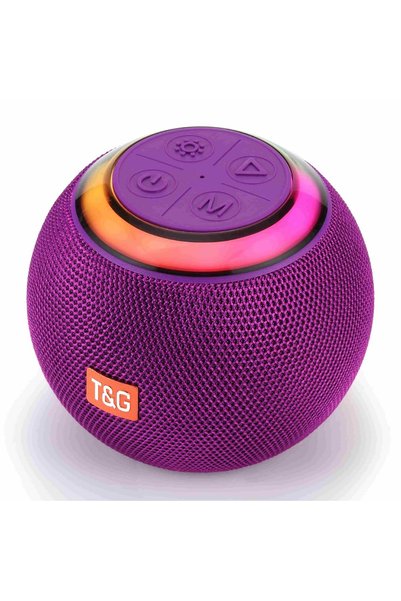Bluejw مكبر صوت لاسلكي محمول TG683 RGB LED مع تقنية البلوتوث، صندوق موسيقى صغ...