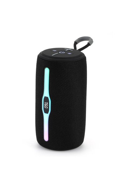 Bluejw مكبر صوت بلوتوث محمول TG675 مع إضاءة LED ملونة وراديو FM ومضخم صوت، مك...