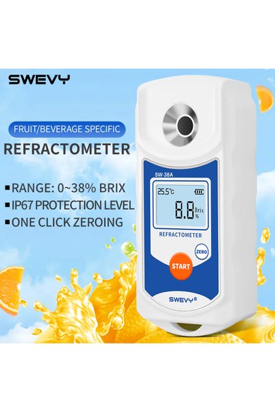 Choice SWEVY SW38A LCD Digital Refractometer Brix Meter Fruit Juice Beverage ...