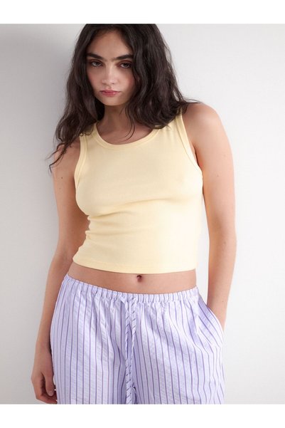 BALMAIN Top fără mâneci, cu nervuri