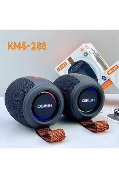 Bluejw مكبر صوت لاسلكي محمول KMS288 ببطارية كبيرة 1200 مللي أمبير مع إضاءة مل...
