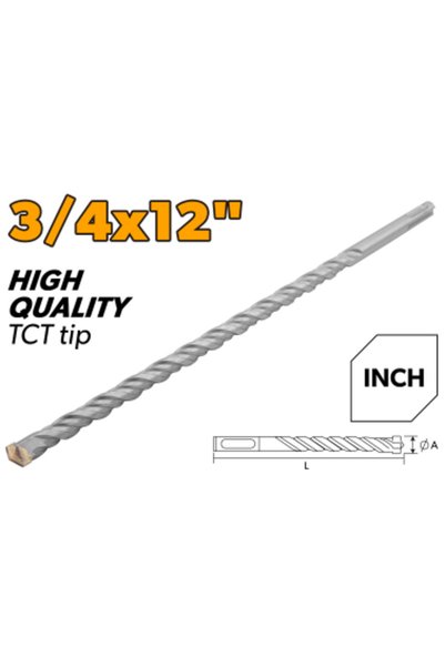 TOLSEN SDS-plus Hammer Drill Bits 3/4"x12" TCT Tip