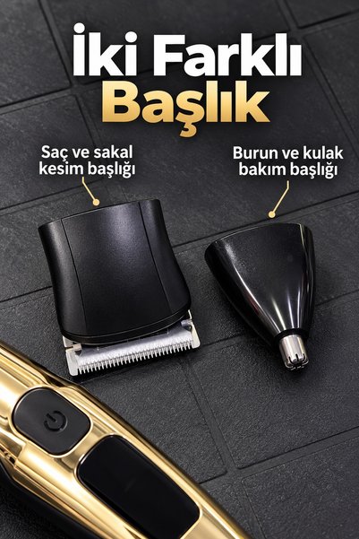 Clevora Saç Sakal Kesme Makinesi Ayarlanabilir Tarak Başlıklı