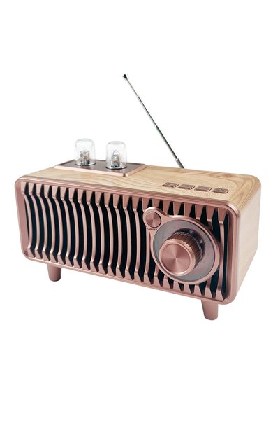Bluejw Wooden FM Radio 20W Retro Wireless Speaker Portable Speakers with FM R...