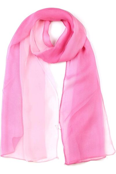 Generic Long Chiffon Light Wedding Scarf Silky Gradient Color Party Shawl Spr...