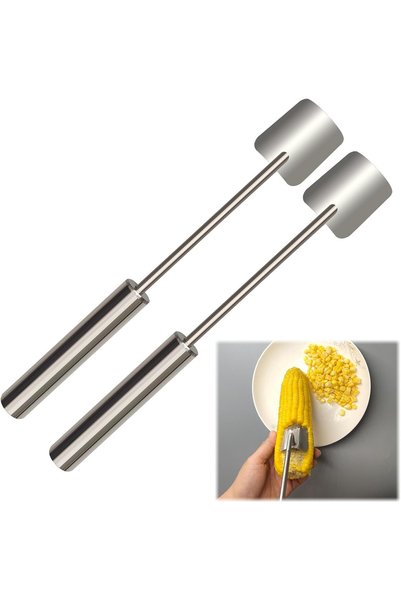 Generic Corn Cob Peeler Peeler Easy Clean Corn Cob Peeler Stainless Steel Spl...